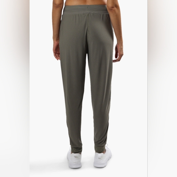 Beechers Brook Solid Tie Waist  Jogger Pants - Olive - Picture 3 of 6